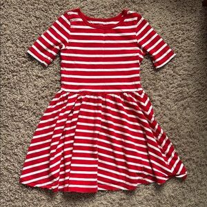 Carter's Red and White Fit and Flare Dress